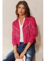 Tess Cropped Fringe Jacket