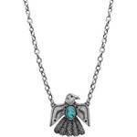 Western Concho Thunderbird Turquoise Necklace