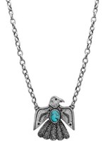Western Concho Thunderbird Turquoise Necklace