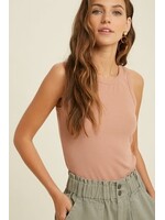Round Crewneck tank Tops