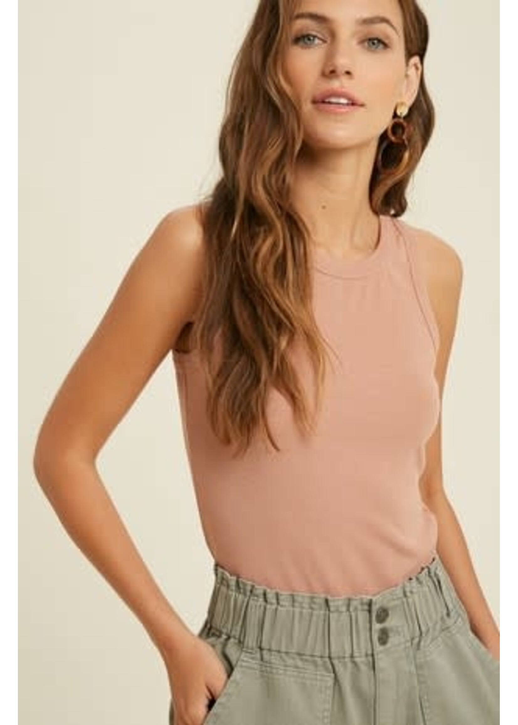 Round Crewneck tank Tops