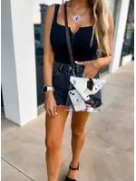 Cally Cowhide  Clear Purse