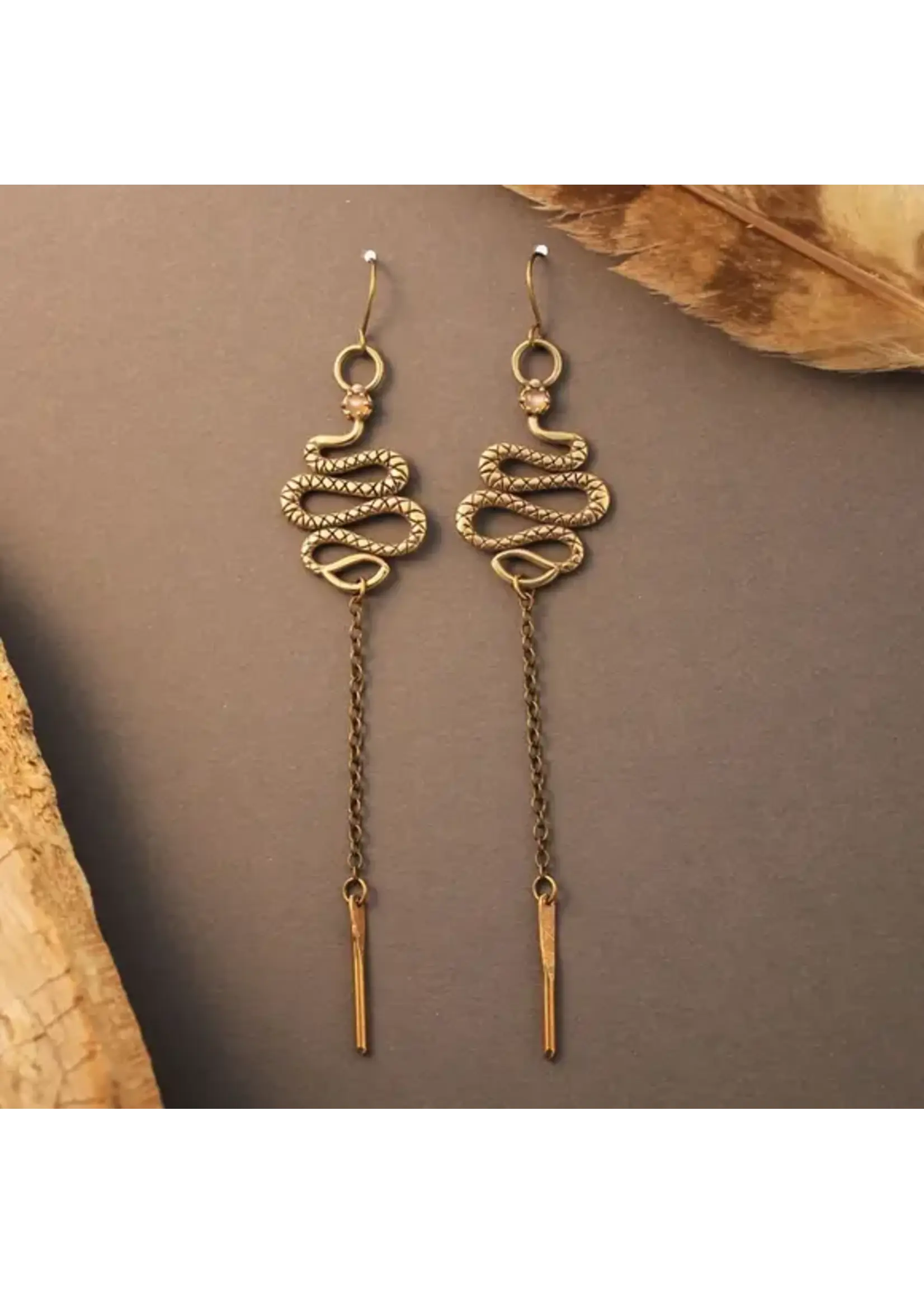 Snake earrings