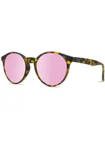 Clove-round Retro Frame Sunglasses