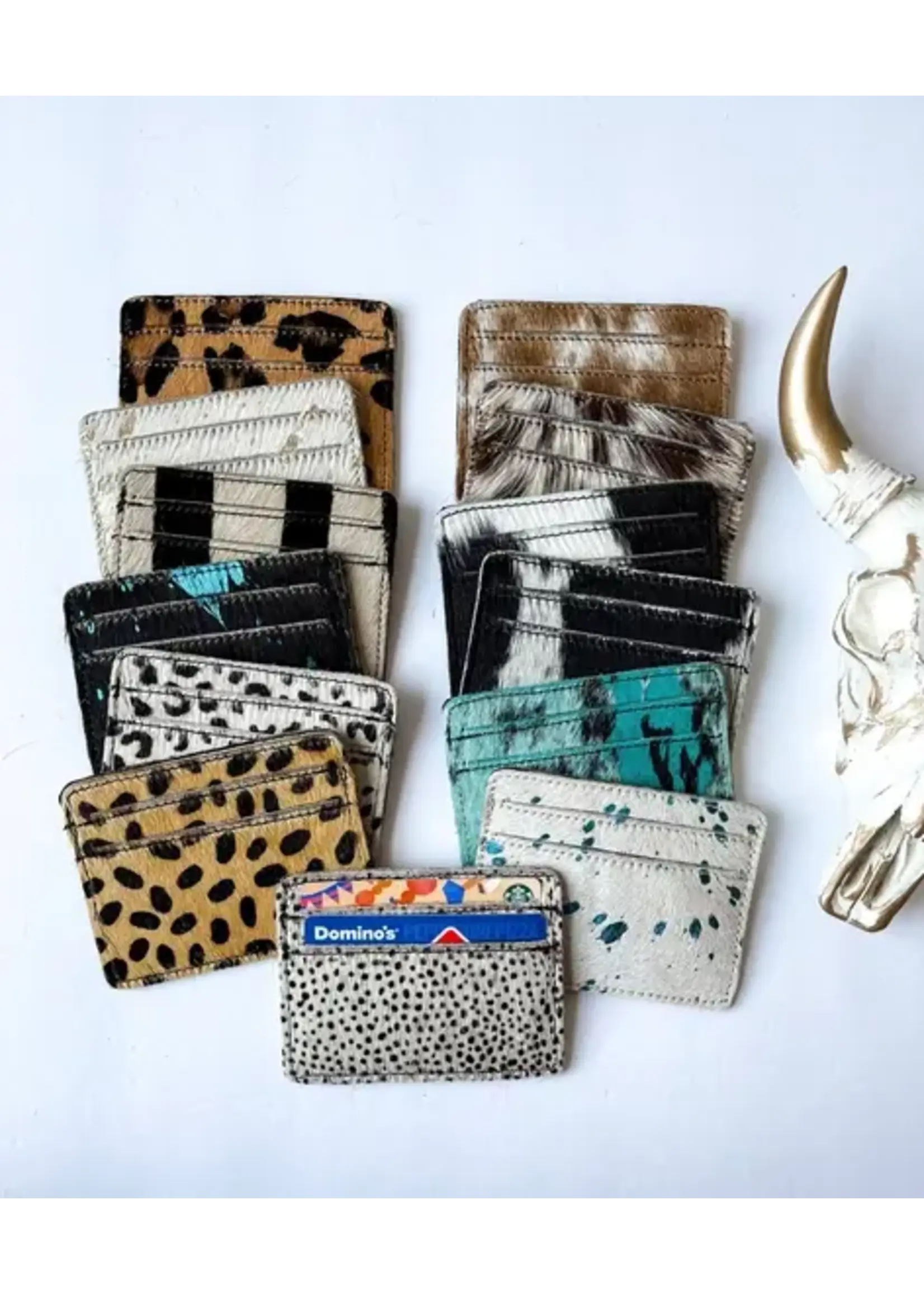 Western Cowhide Credit Card Holder