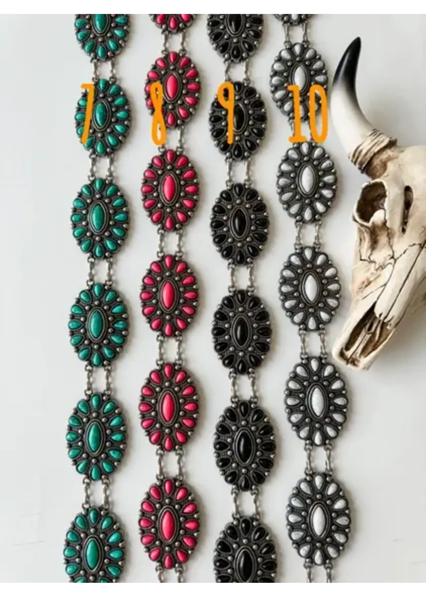 Western Oval Flower Concho