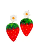 Strawberry Flower Earrings