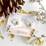 Gingerbread Cookie & Coffee Stud Set