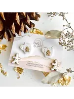 Gingerbread Cookie & Coffee Stud Set