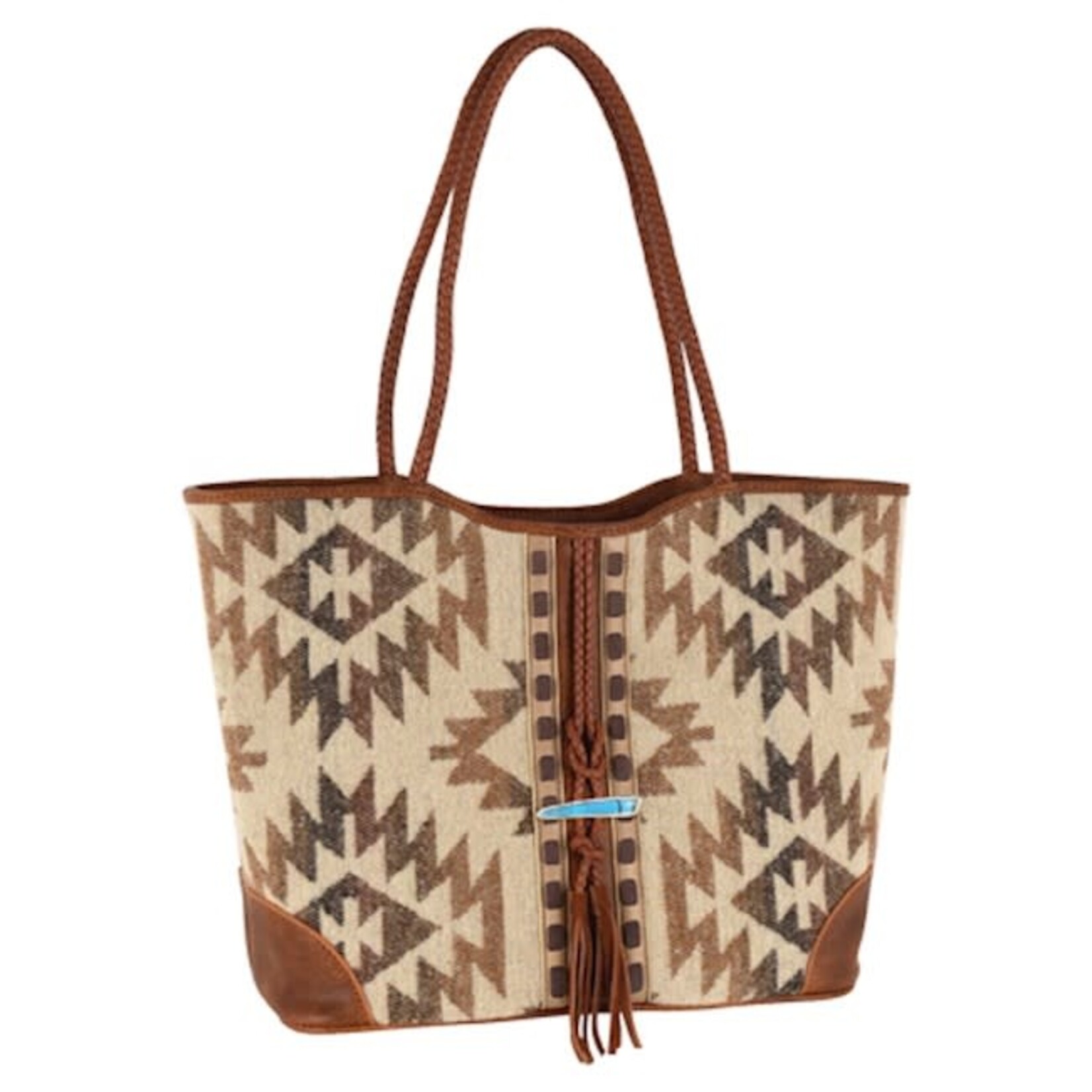 Justin Tan Tote Aztec
