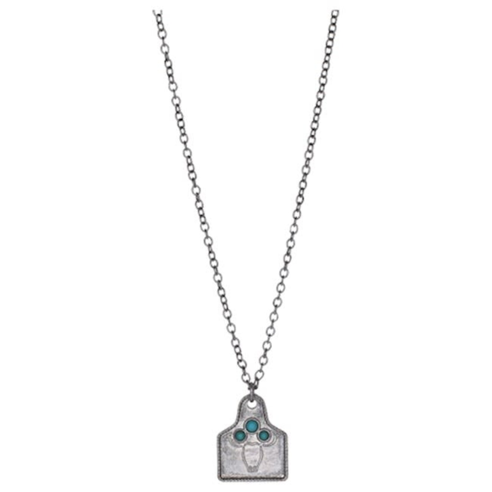 Justin Cow Tag W/Steer Head