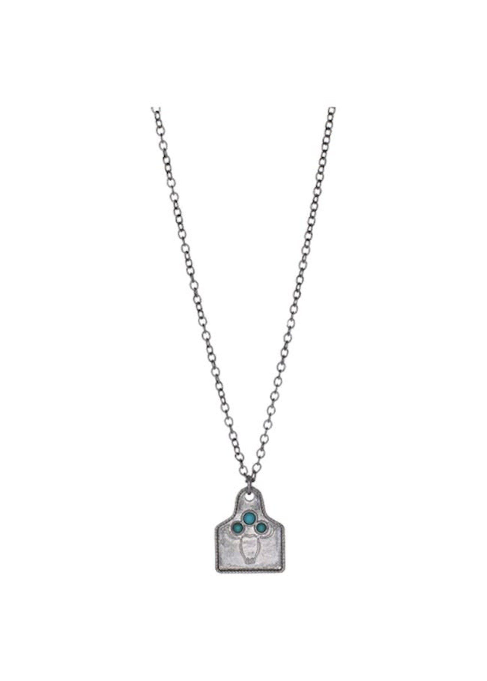 Justin Cow Tag W/Steer Head