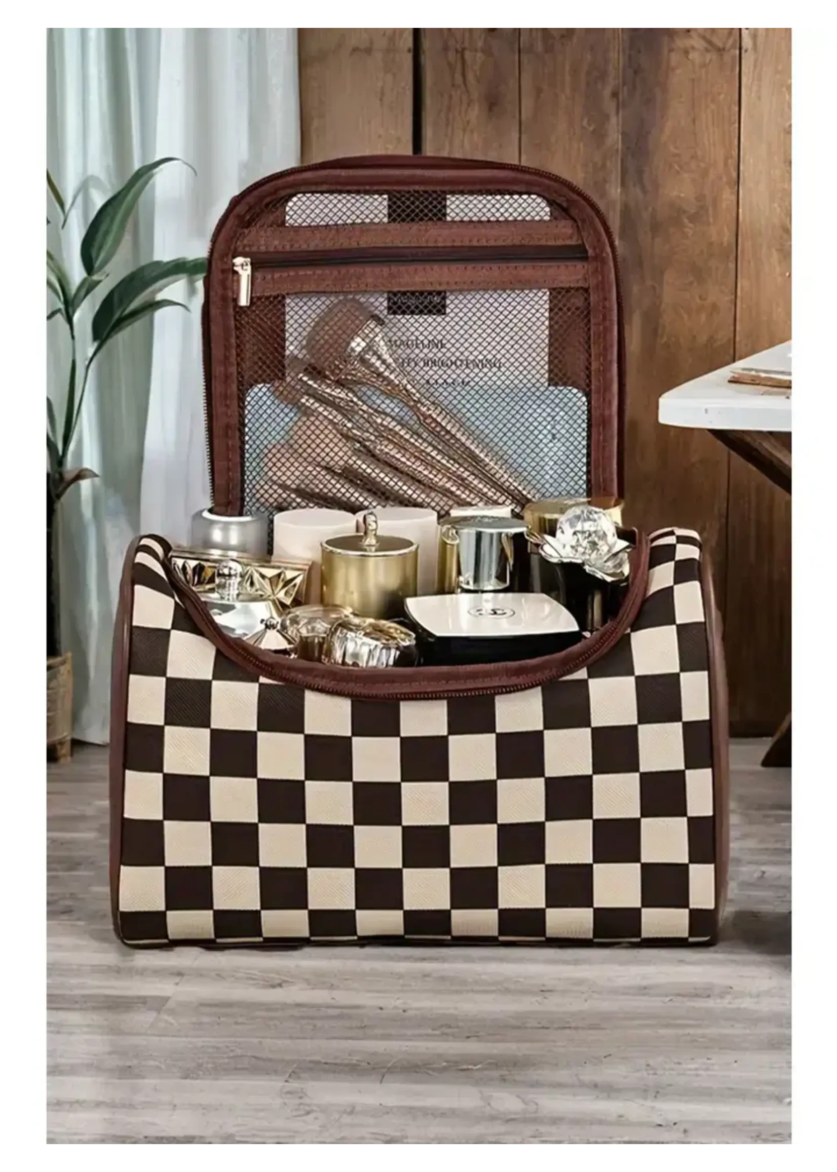 Brown Checkered