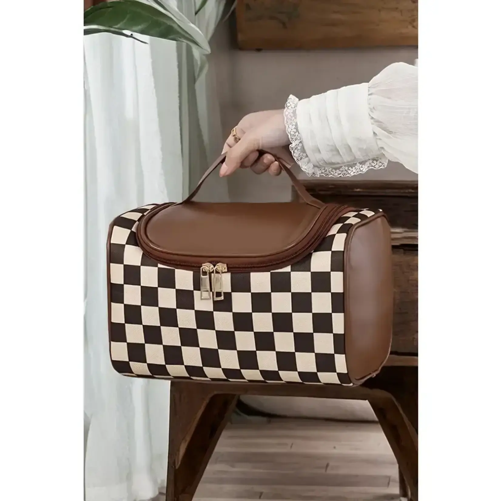 Brown Checkered