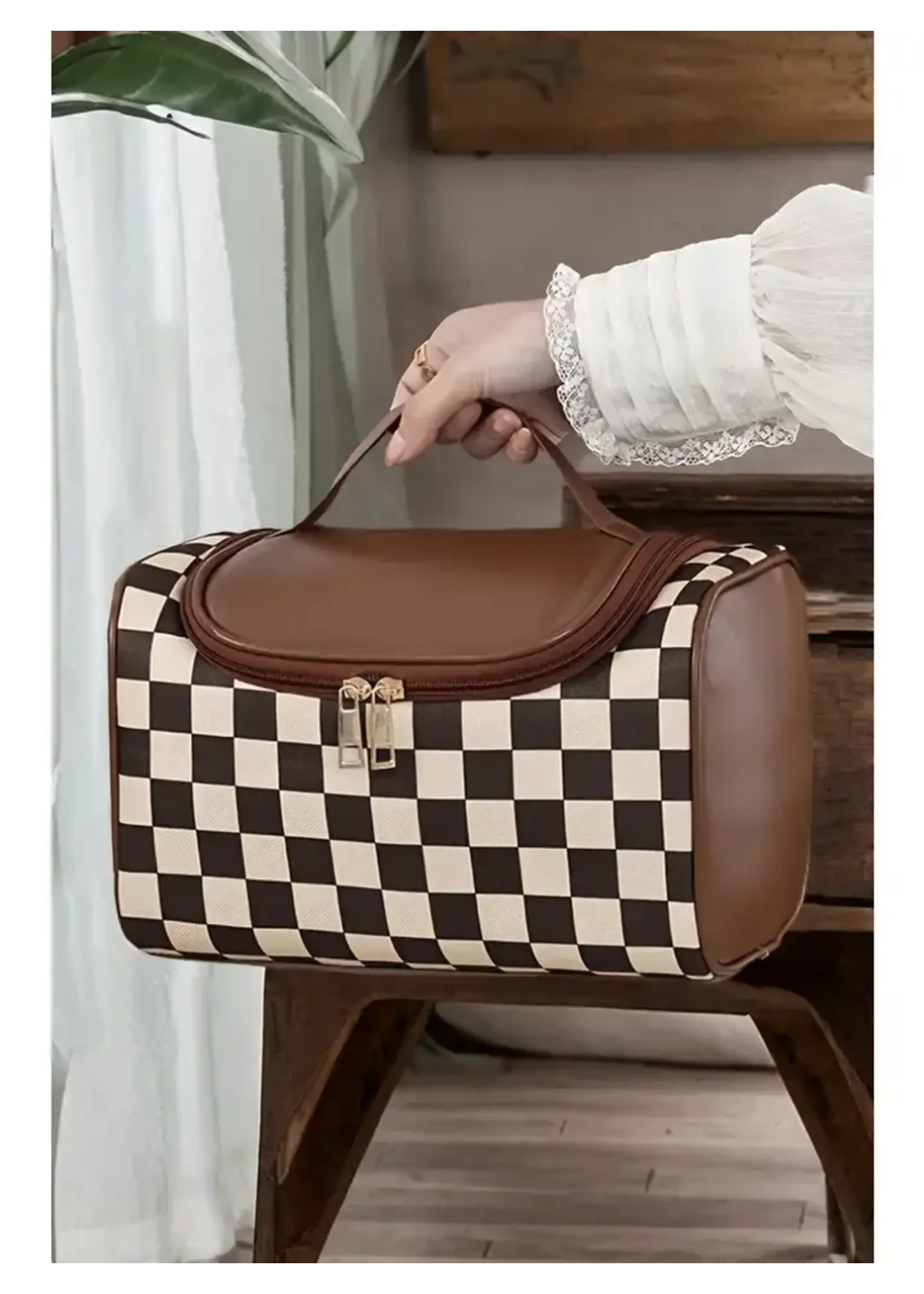 Brown Checkered