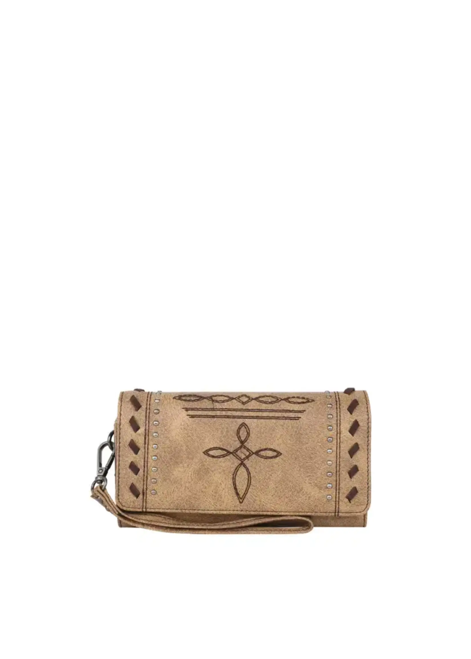 Embroidered Stitch Wallet