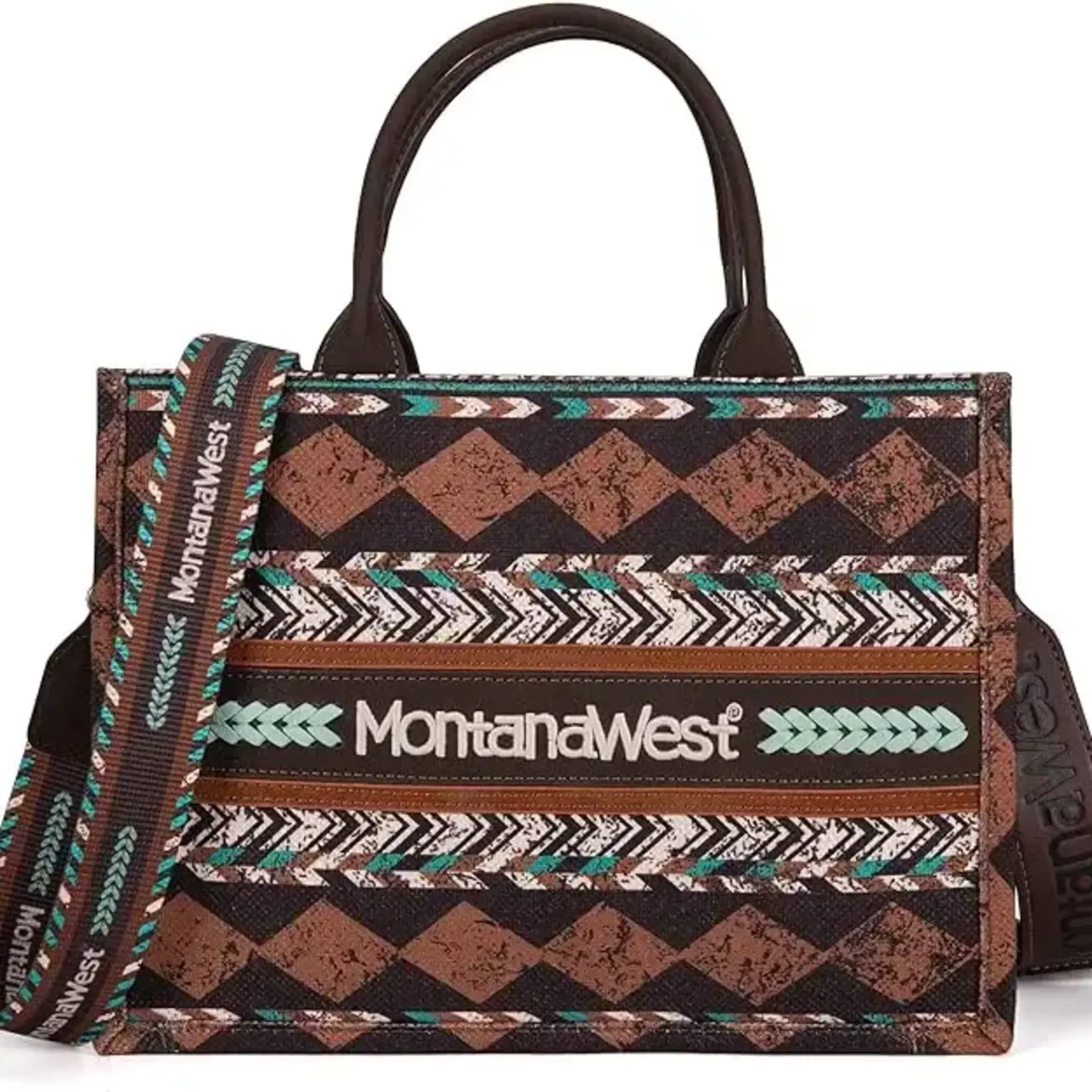 Boho Print Canvas Tote