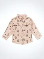 Wrangler Ruffle Yoke Print Western Shirt