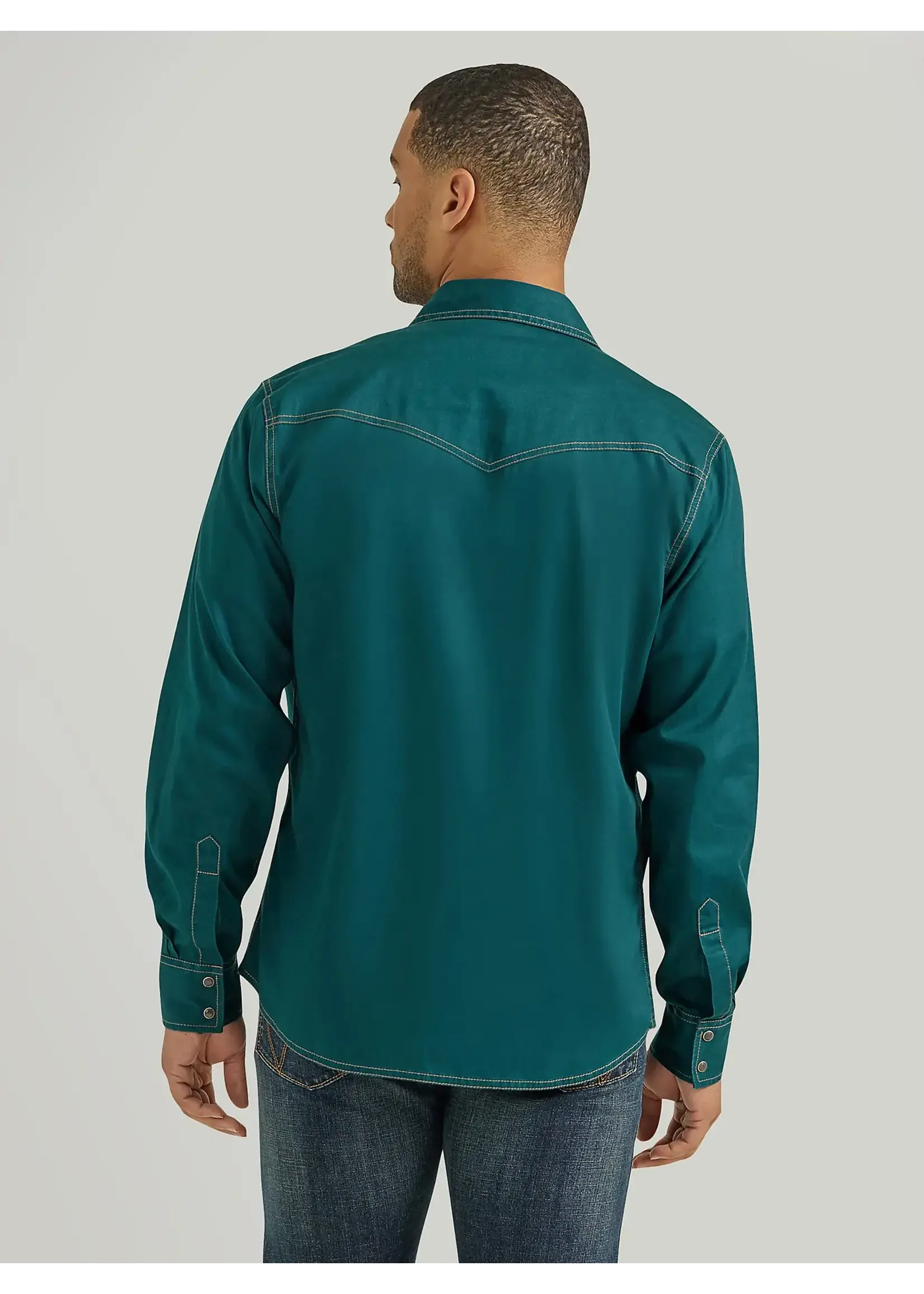 Wrangler Retro Premium Western Snap Solid Shirt