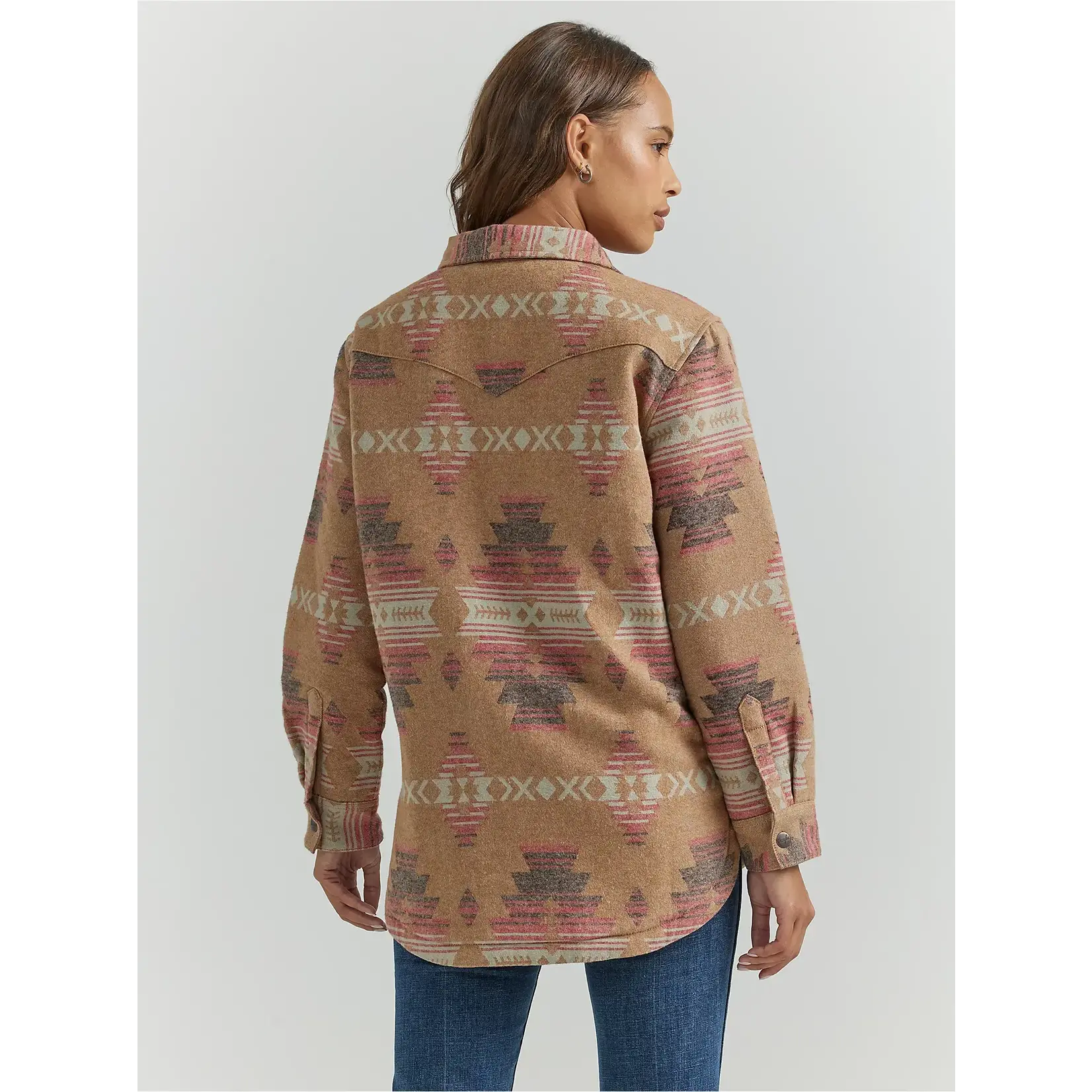 Wrangler Women's Wrangler Southwestern Jacquard Shacket