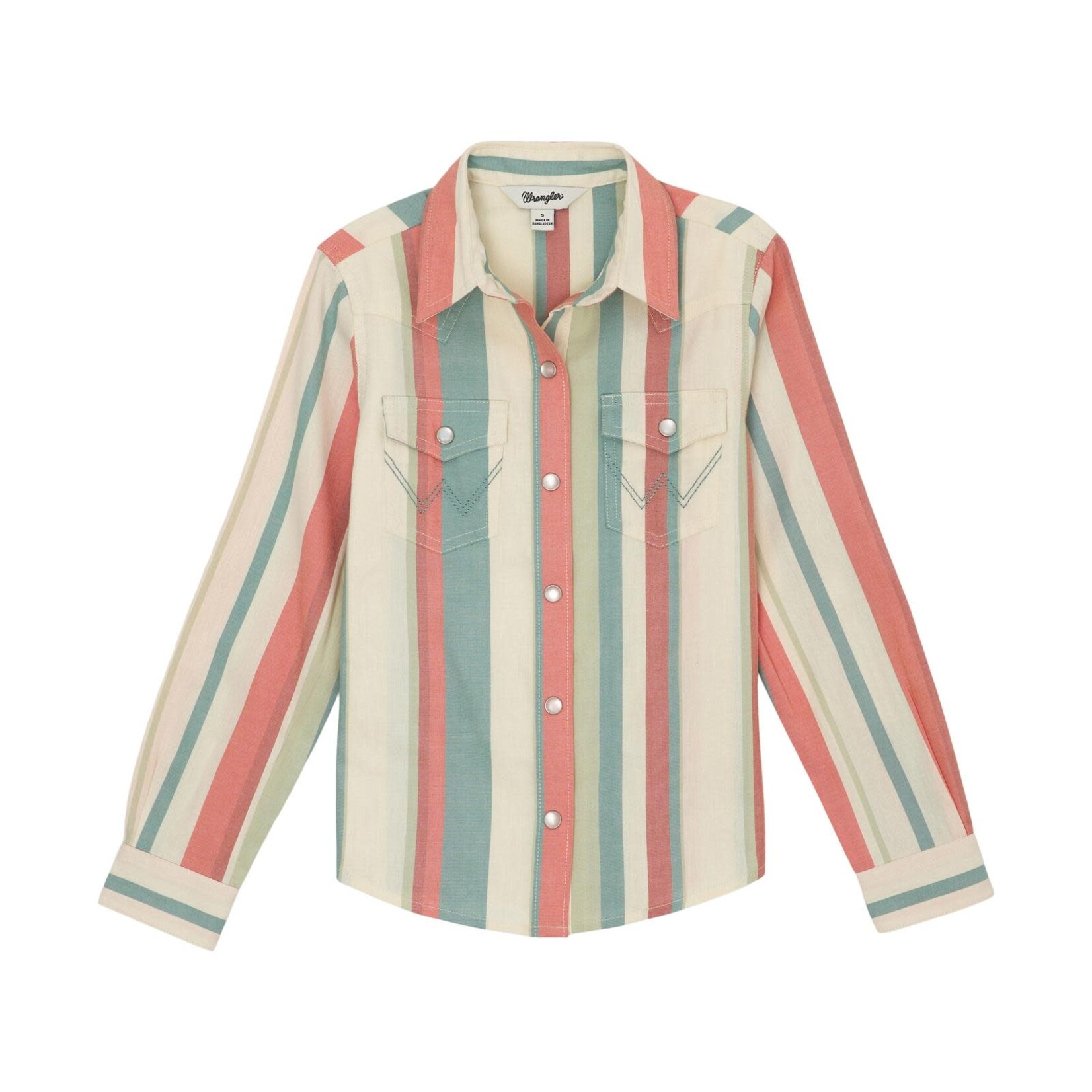Wrangler Girl's Pearl Snap