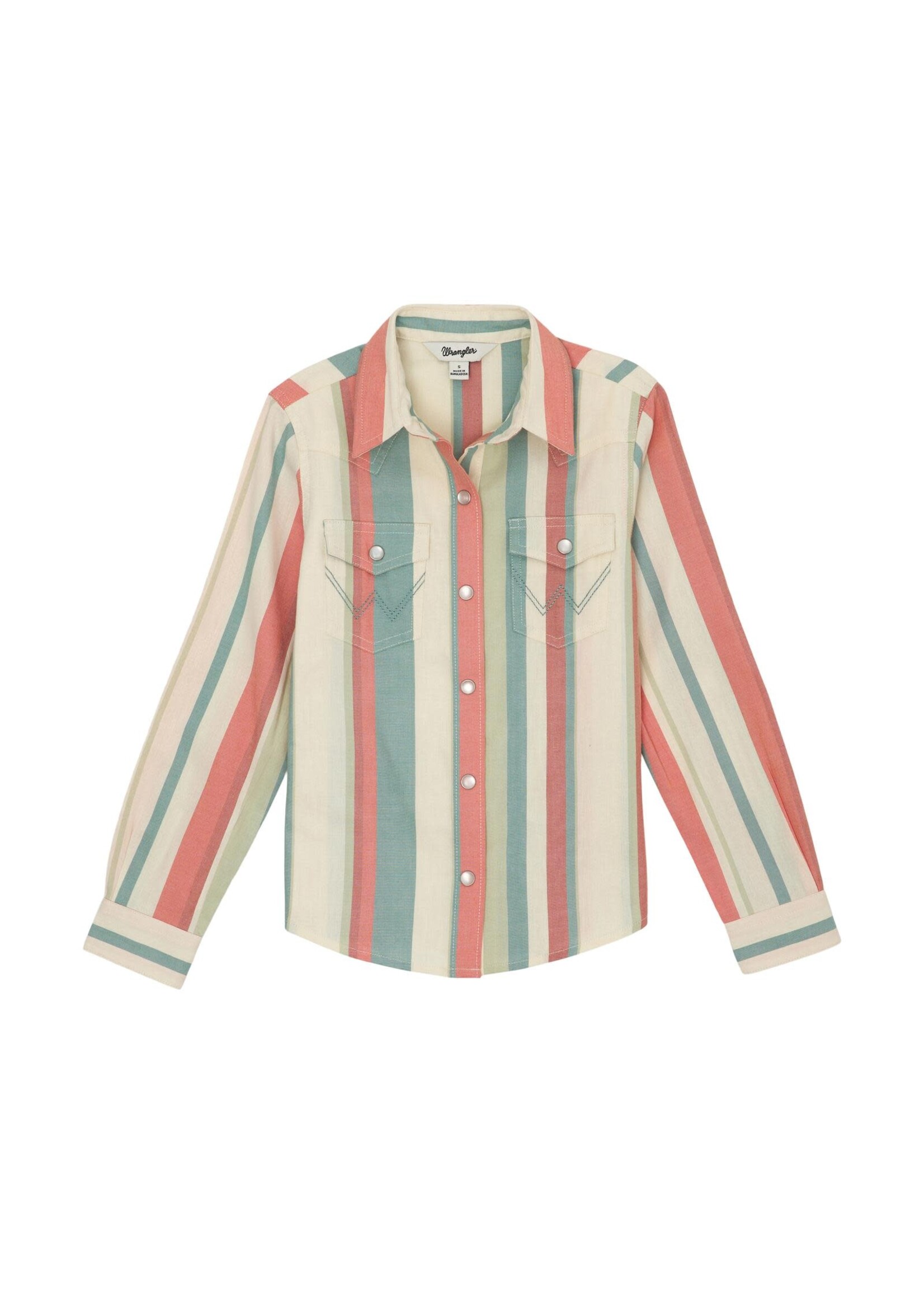 Wrangler Girl's Pearl Snap