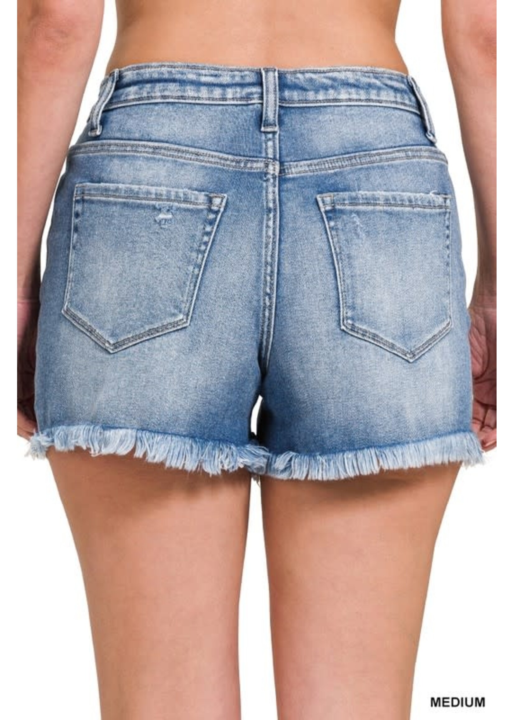 Ava Medium Wash Denim Shorts