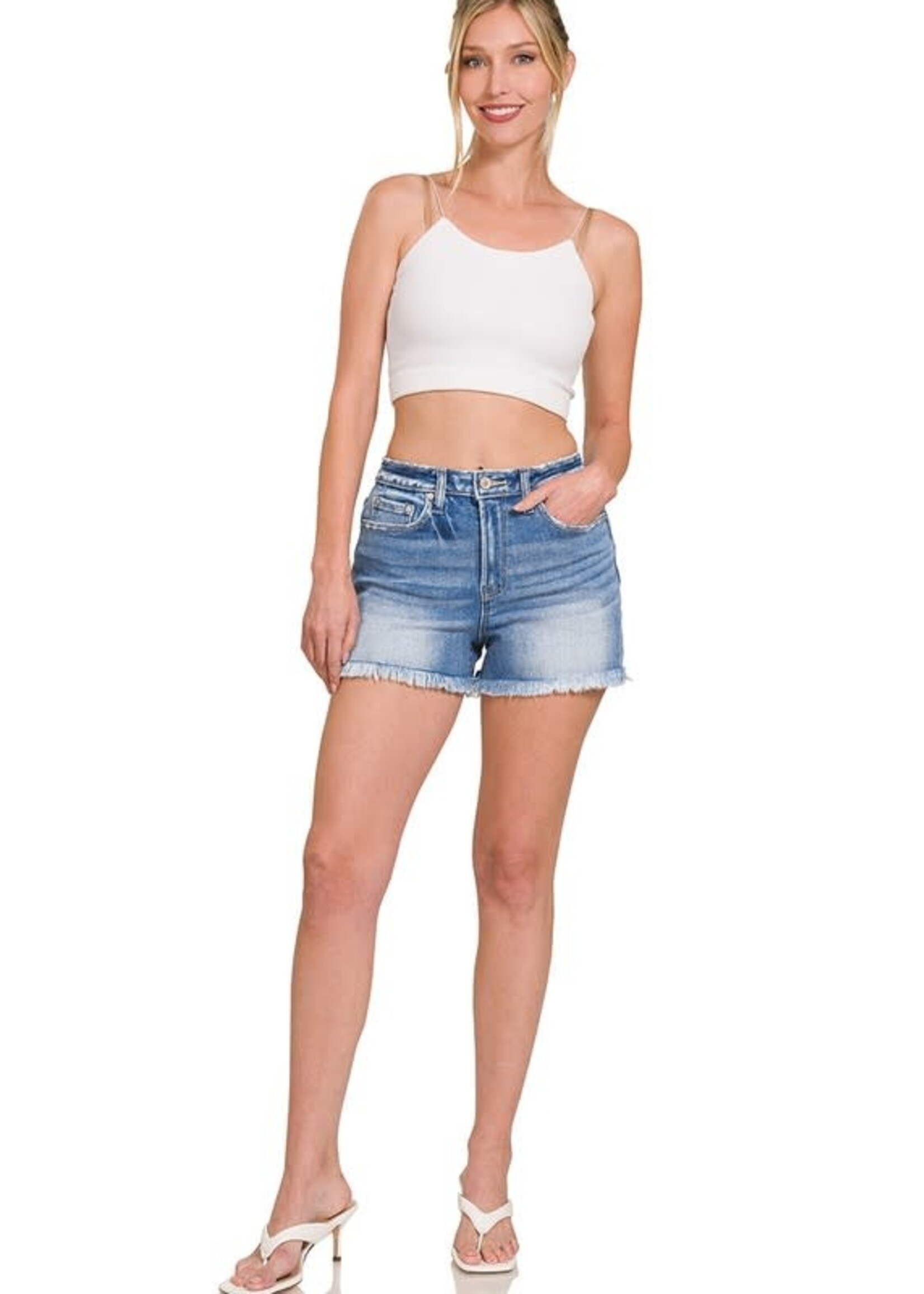 Ava Medium Wash Denim Shorts