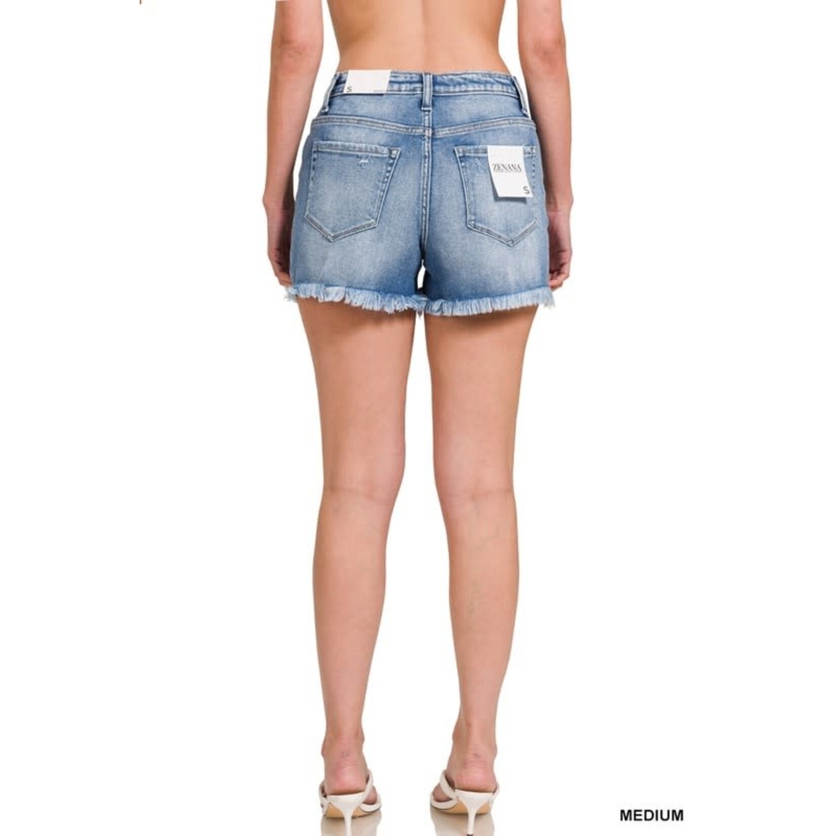 Ava Medium Wash Denim Shorts