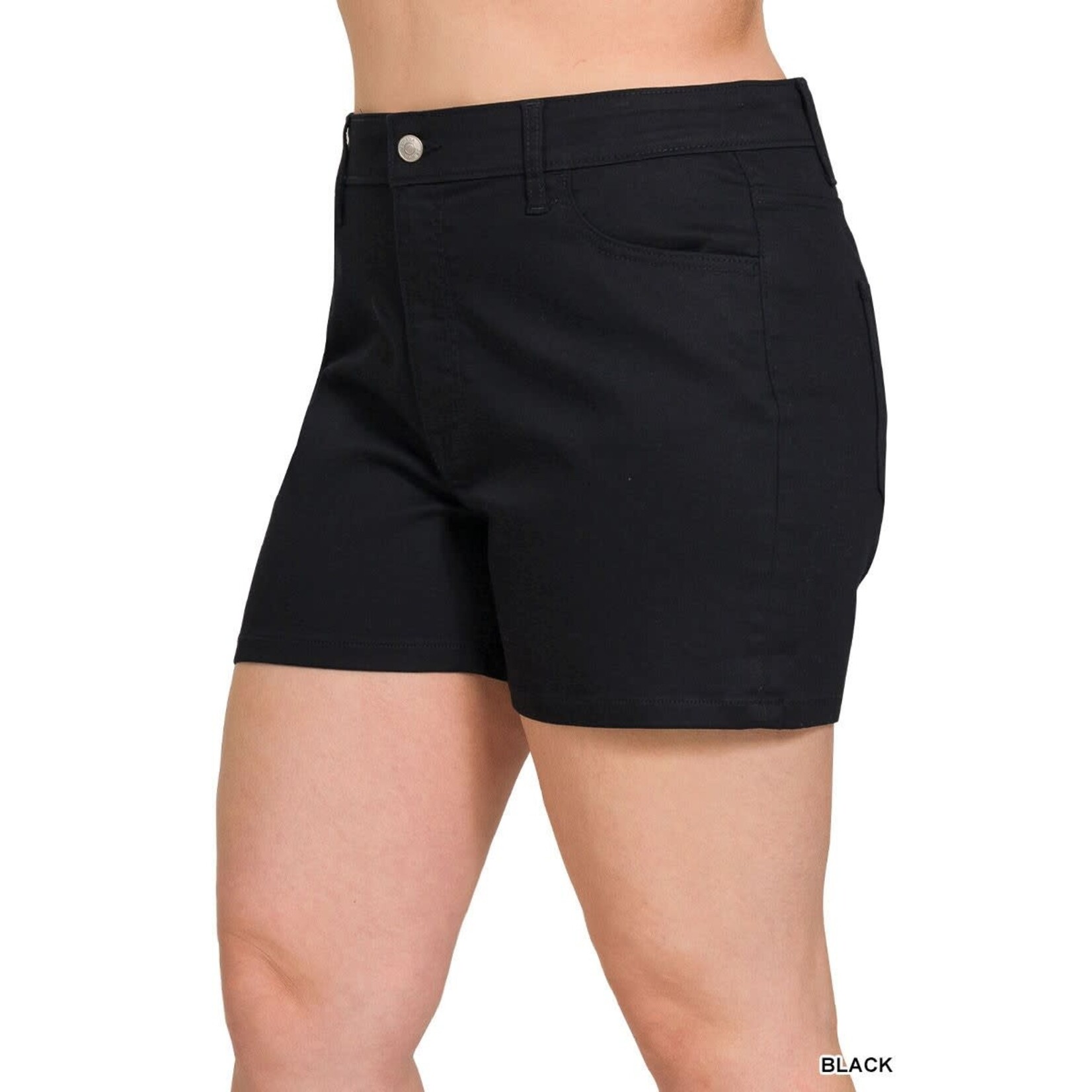 Jilly Black Denim Shorts
