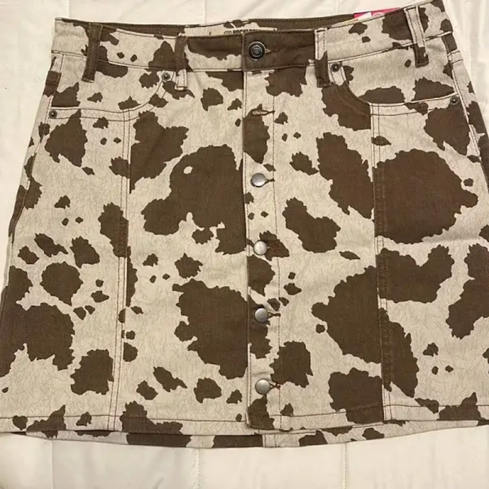 Cow Print Skirt