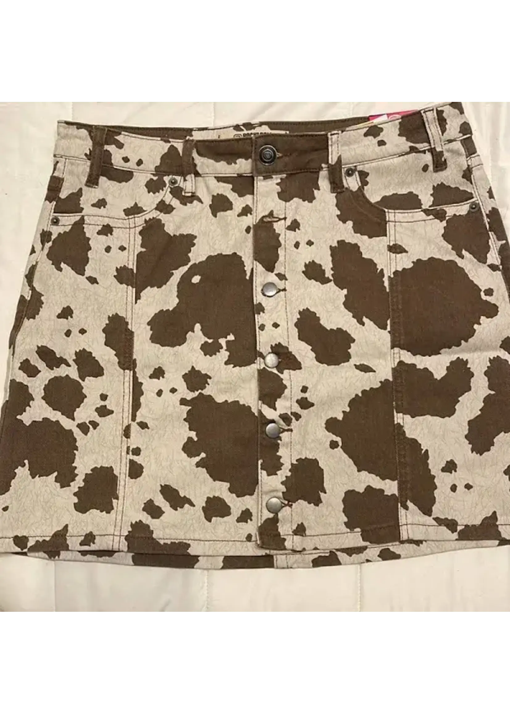 Cow Print Skirt