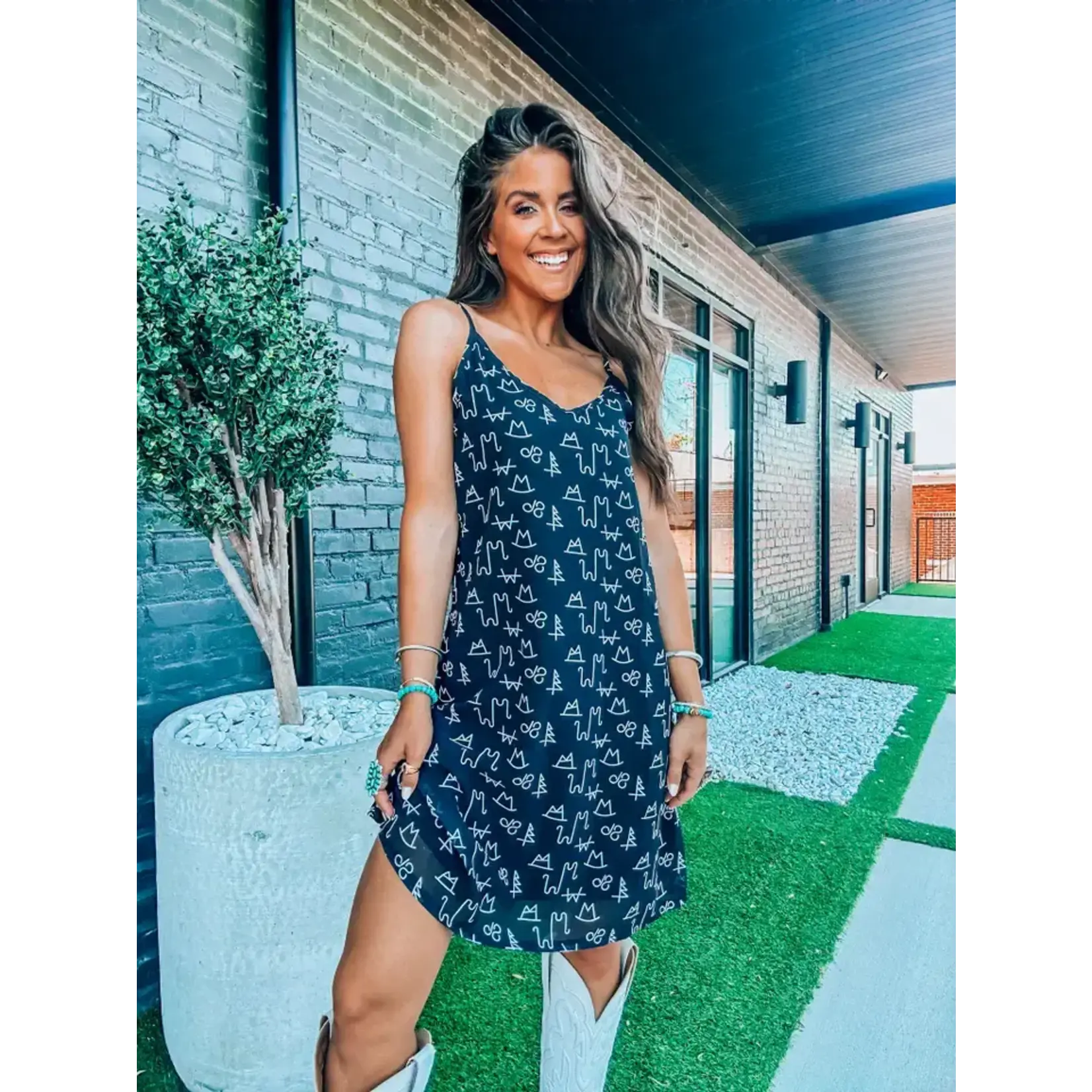 Branded Tank Dress