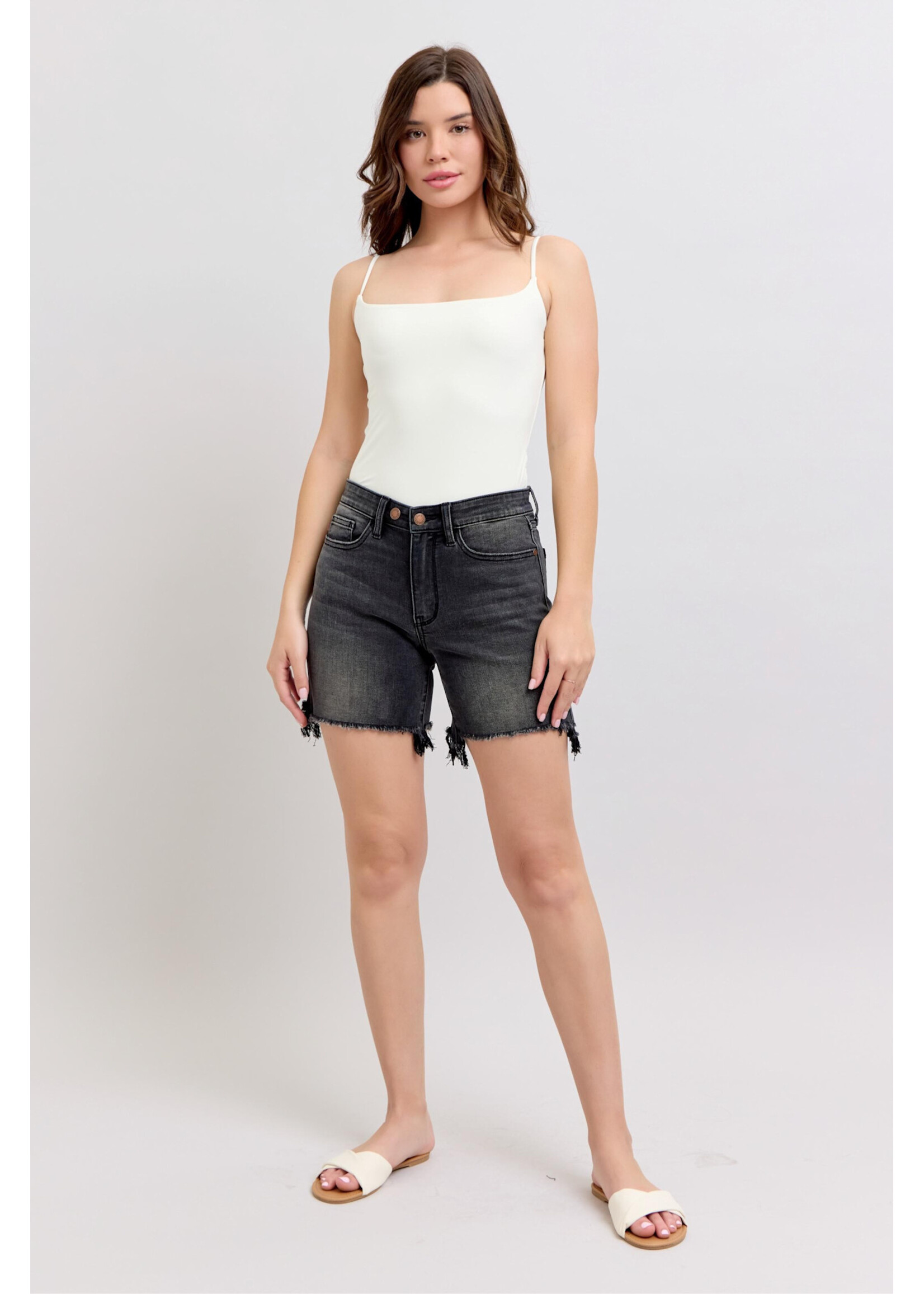 Judy Blue 2 Button Dad Shorts