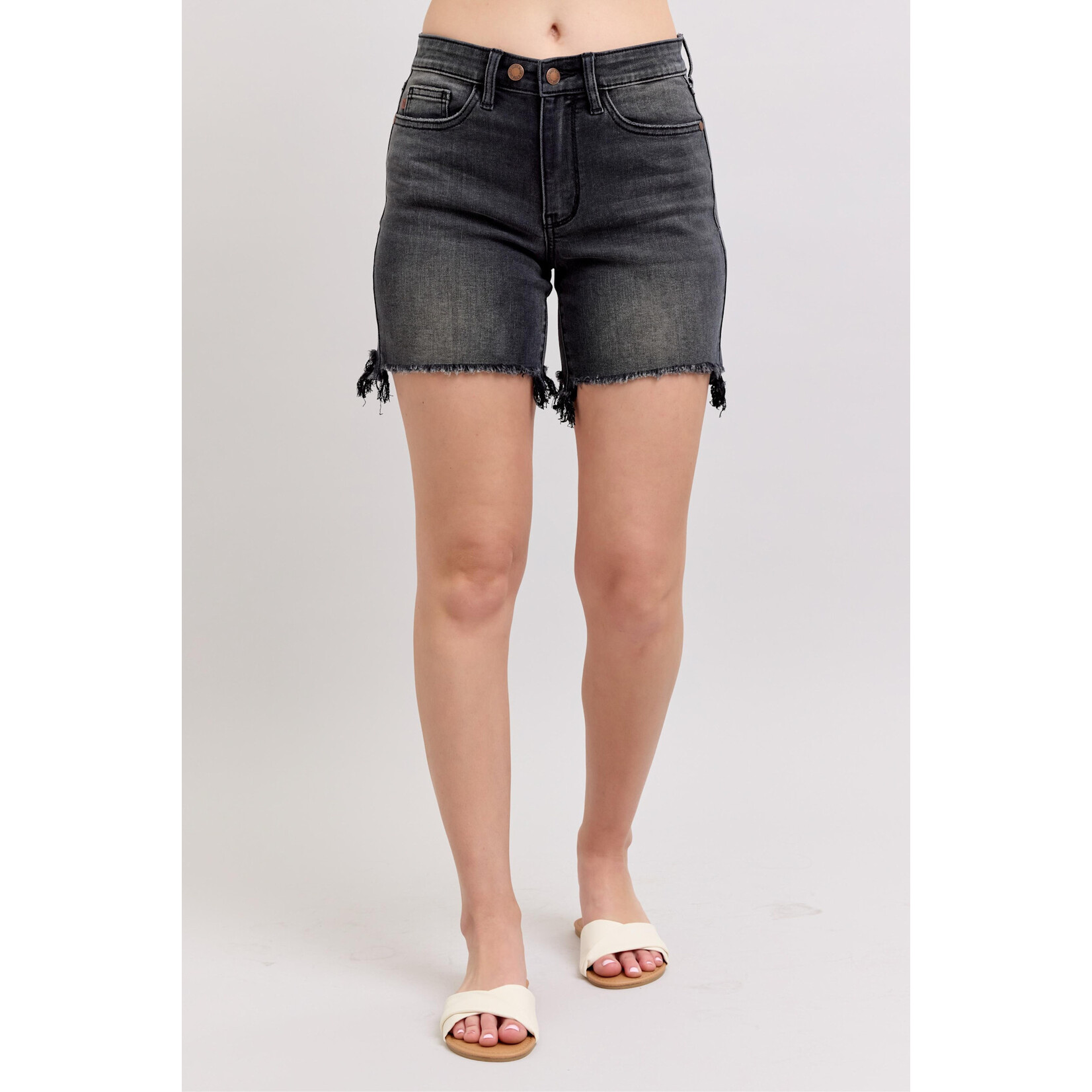Judy Blue 2 Button Dad Shorts