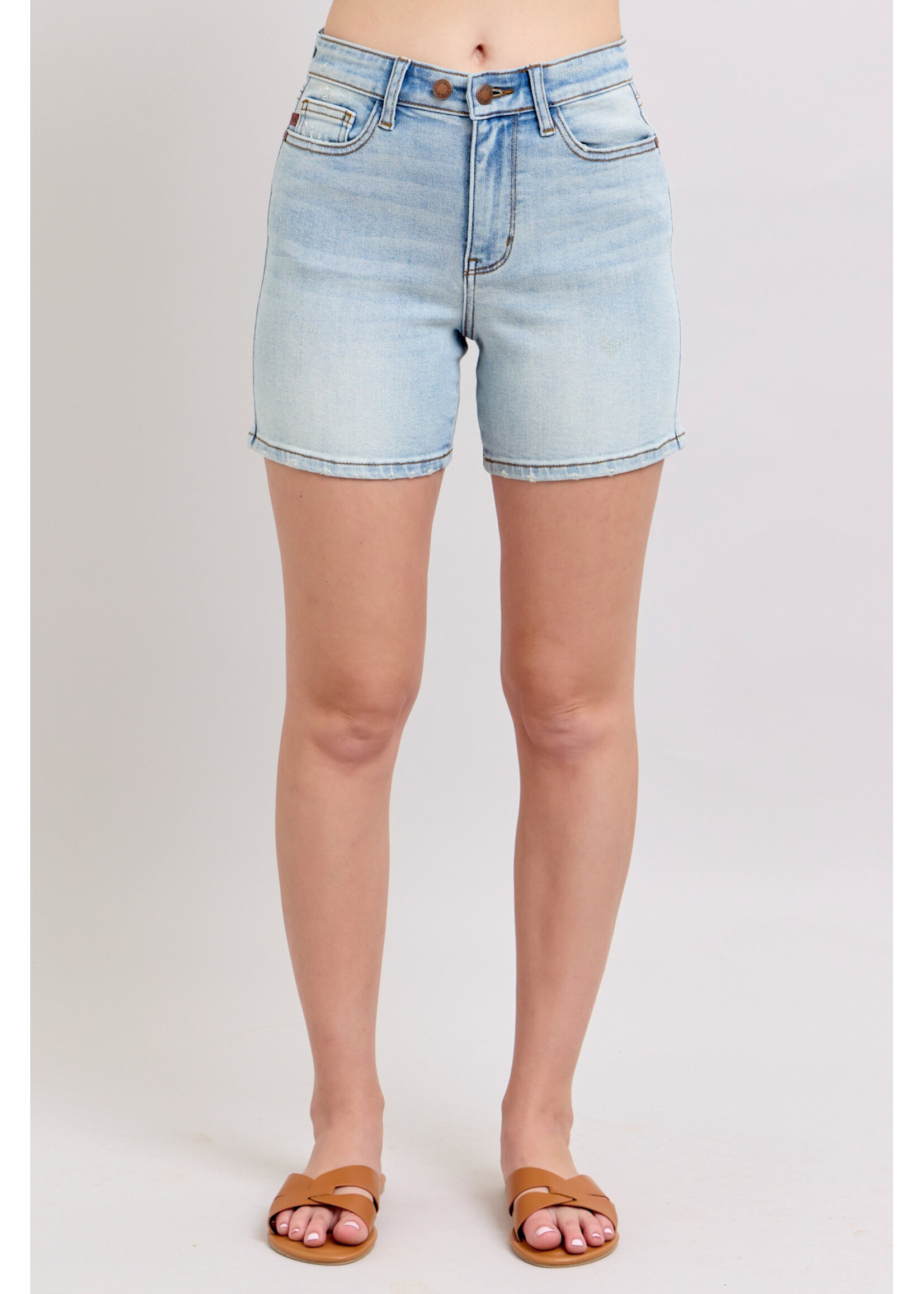 2 Button Mid Length Dad Shorts