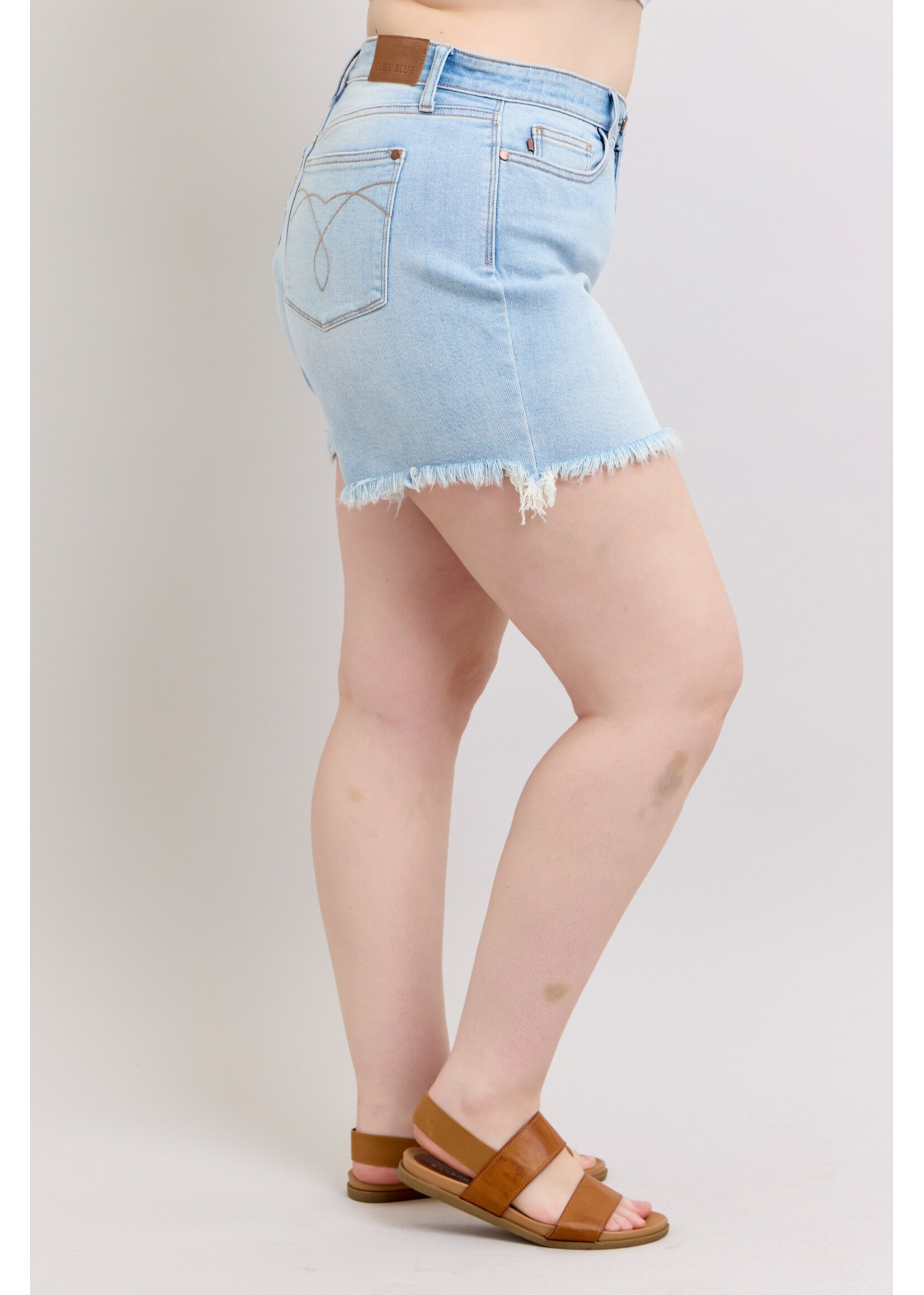 Long Cut Off 2 Button Dad Shorts