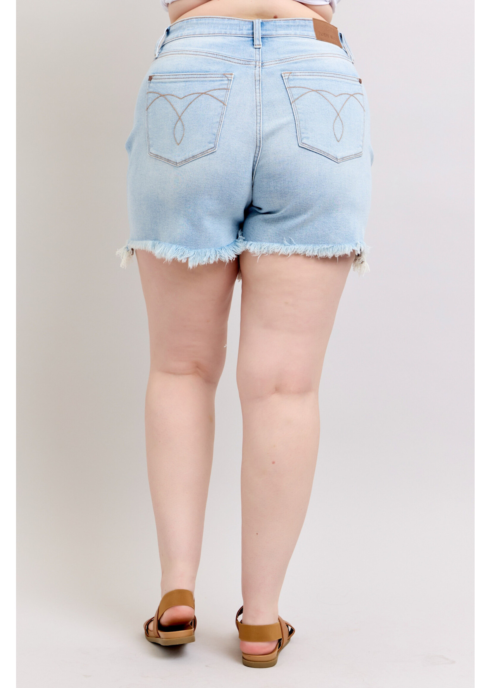 Long Cut Off 2 Button Dad Shorts