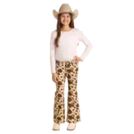 Cowhide Button Flare