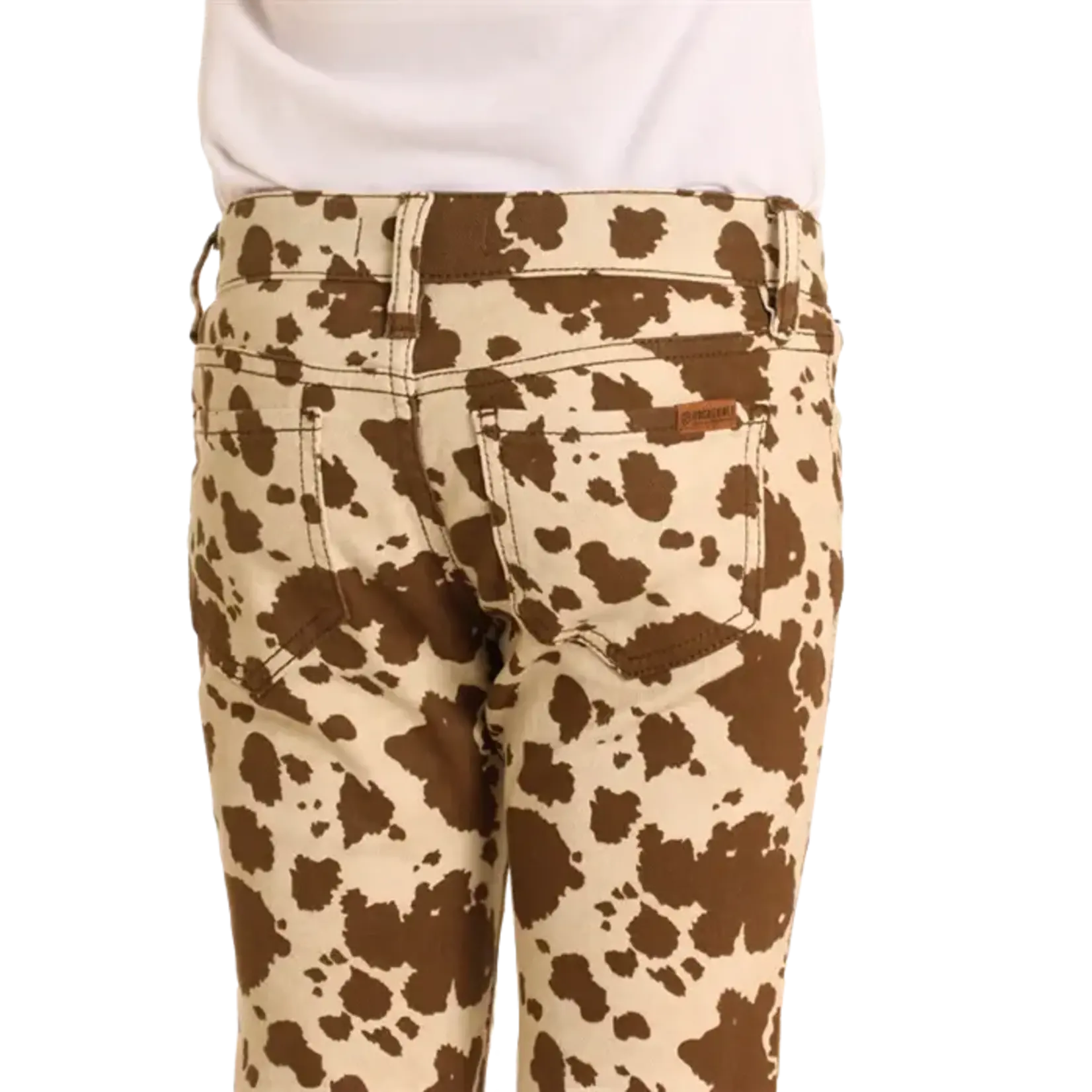 Cowhide Button Flare