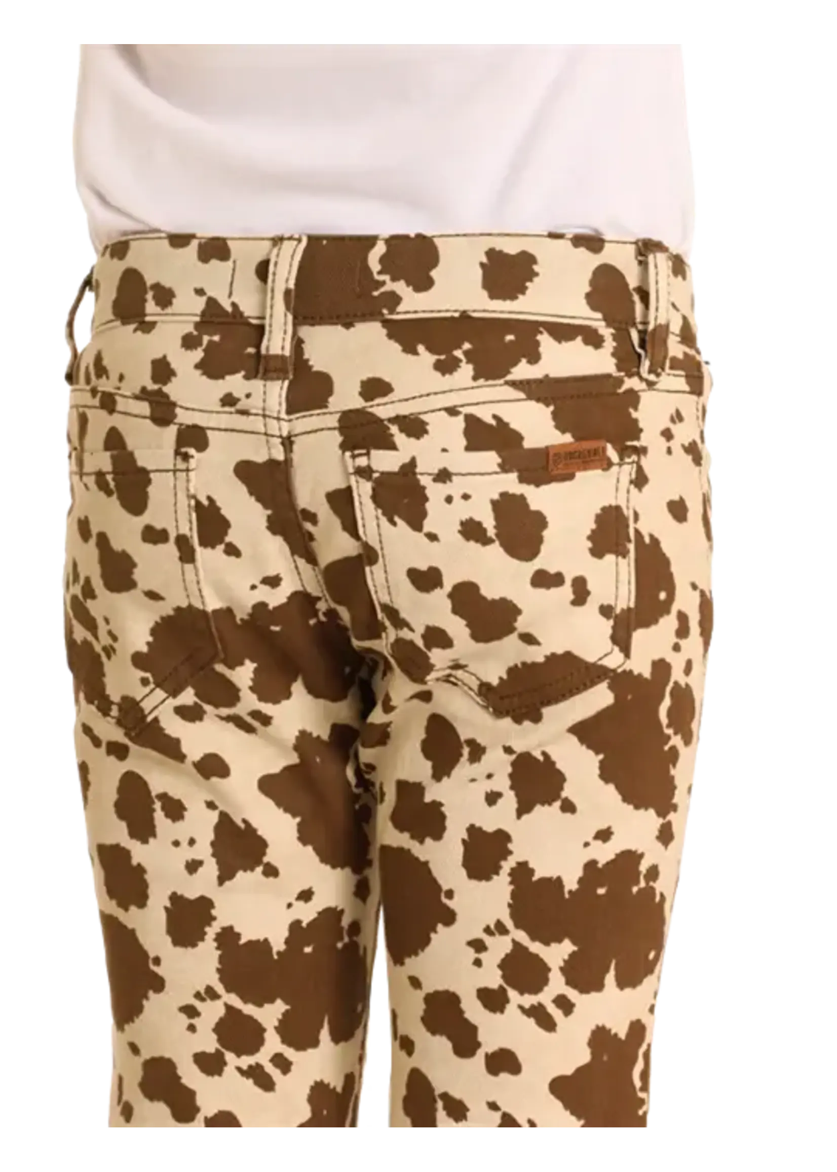Cowhide Button Flare