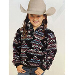 Printed Sherpa Pullover