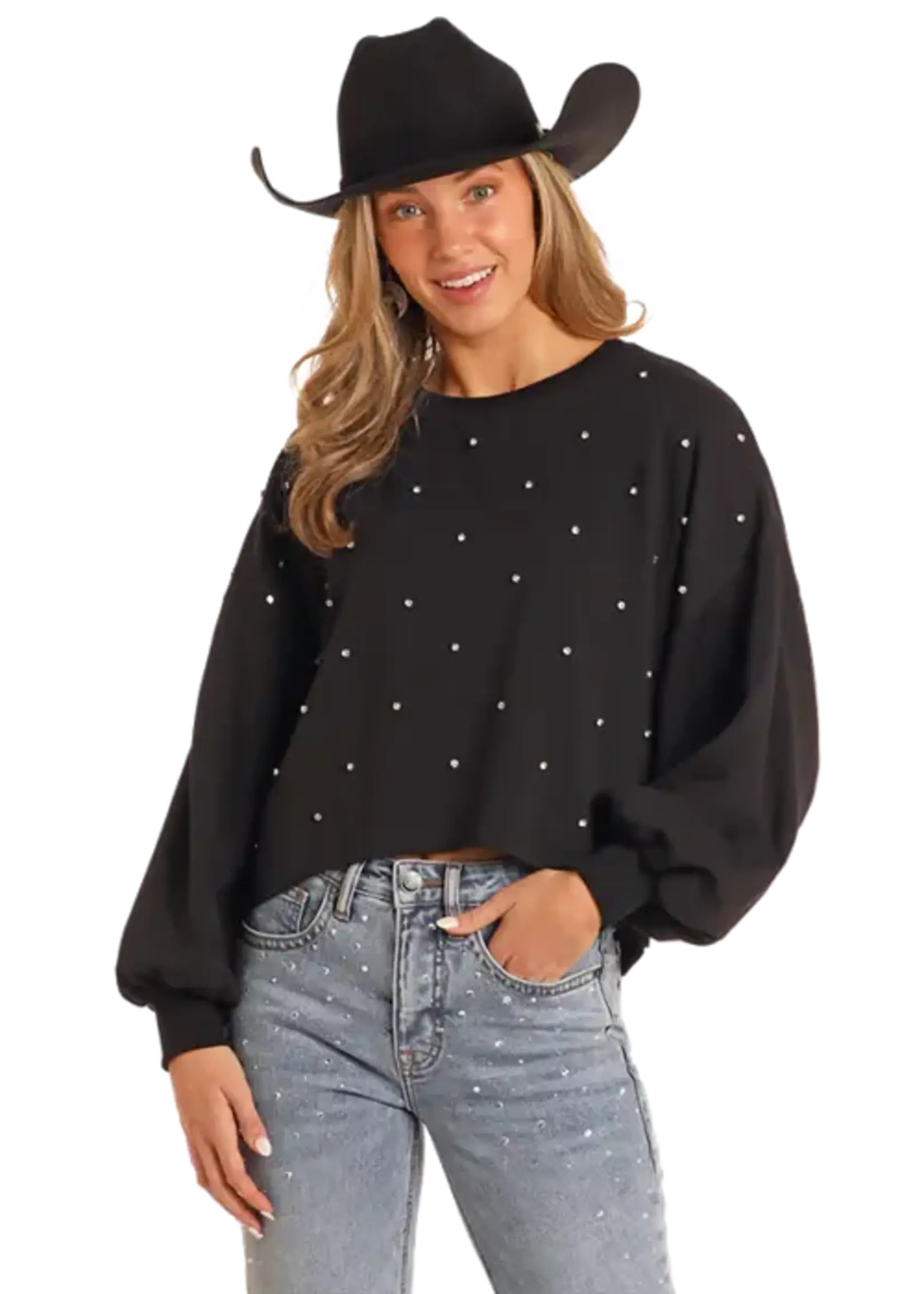 Rhinestone Pullover