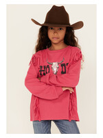 Girls' Howdy Fringe Long Sleeve Graphic Tee