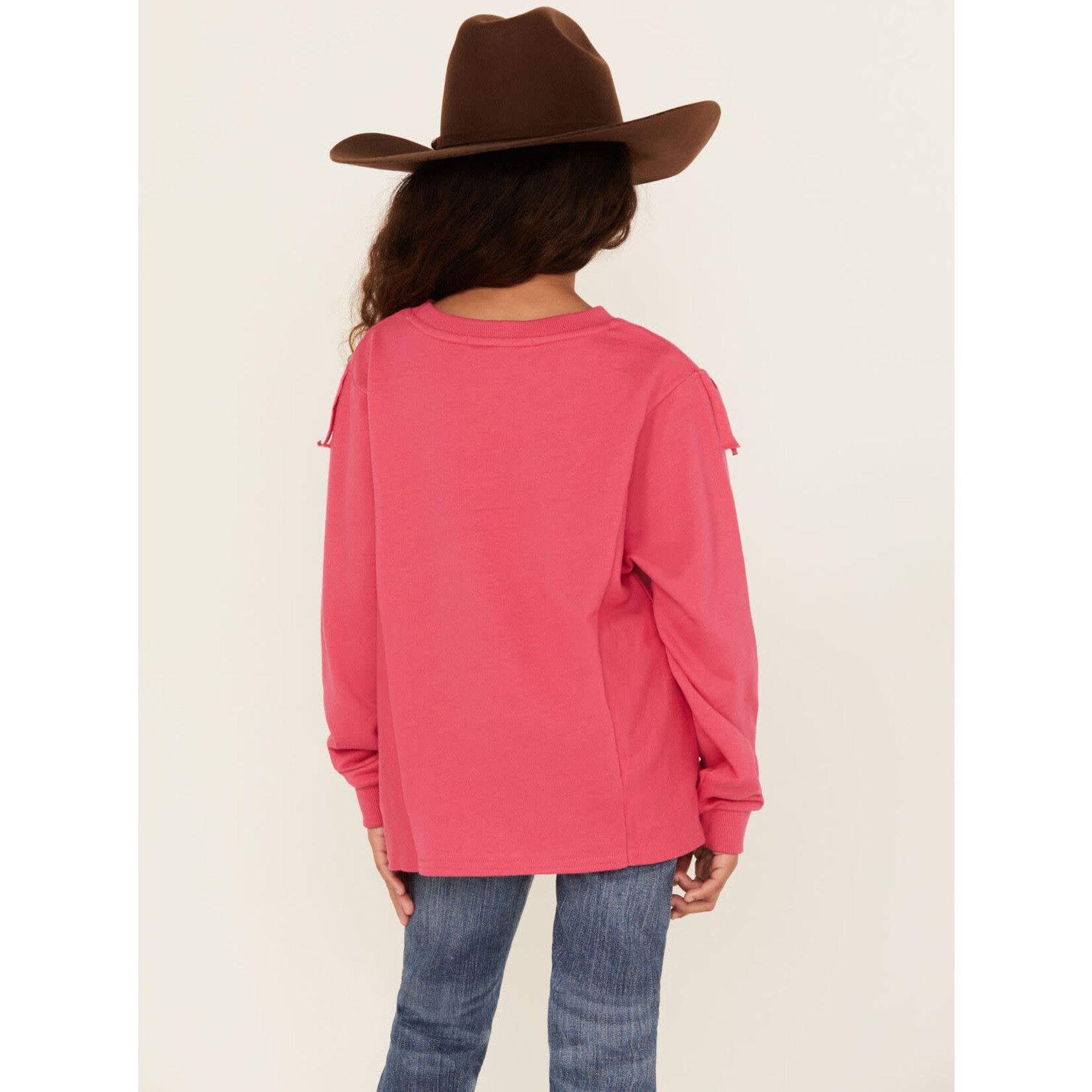 Girls' Howdy Fringe Long Sleeve Graphic Tee