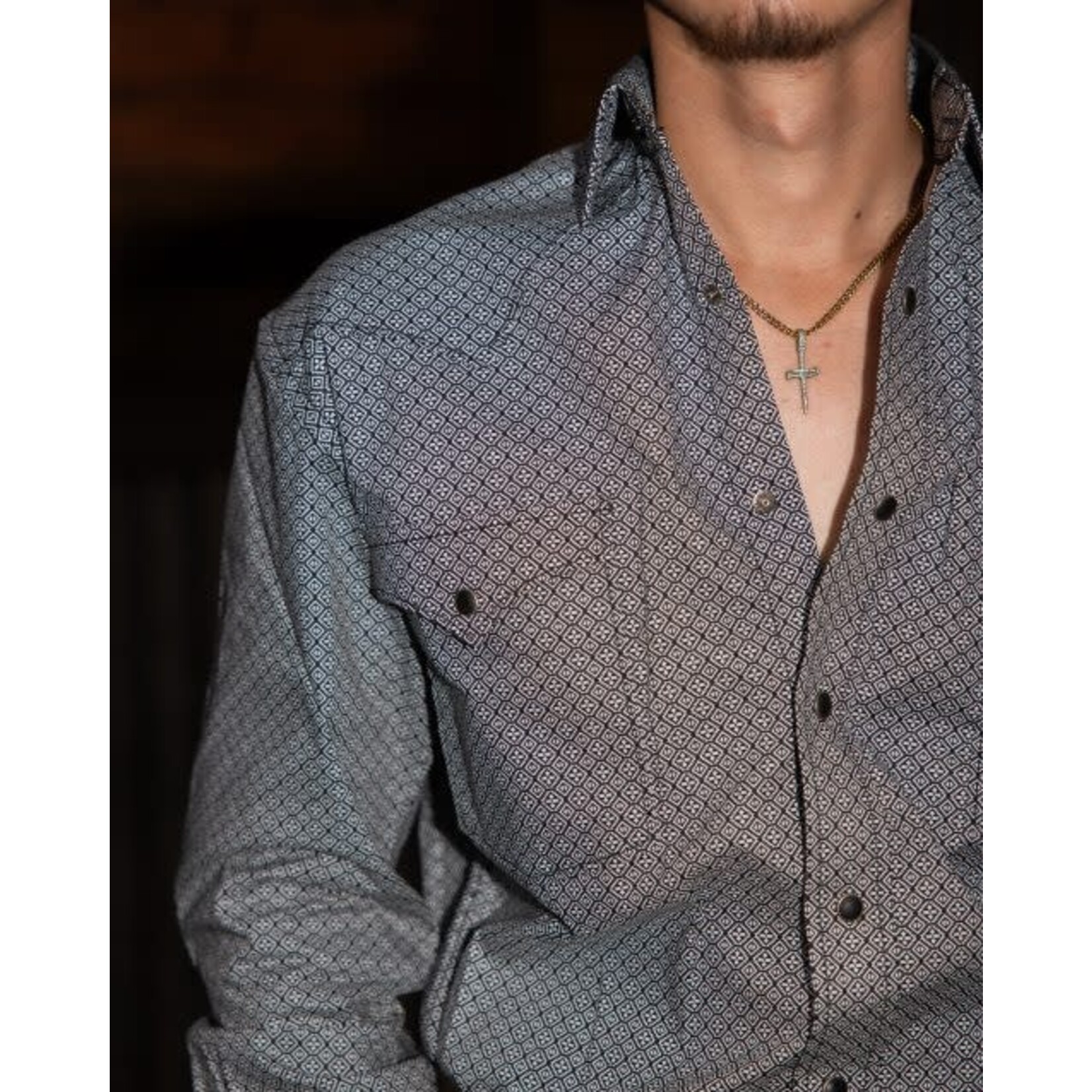 Aztec Diamond Long Sleeve Shirt
