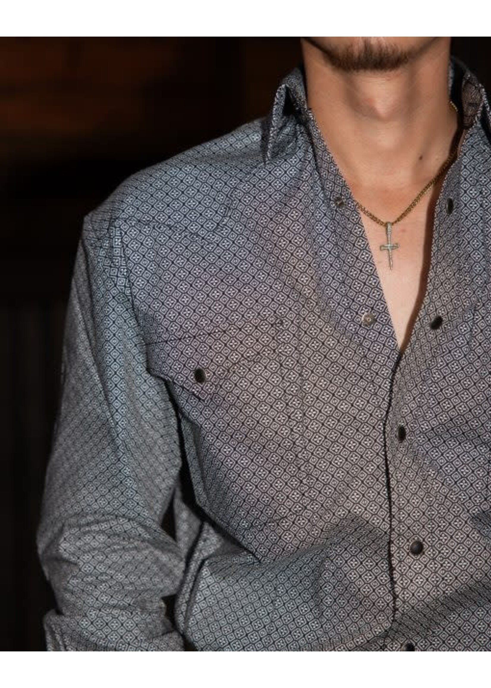 Aztec Diamond Long Sleeve Shirt