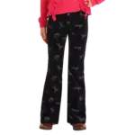 Horse Print Corduroy Flare