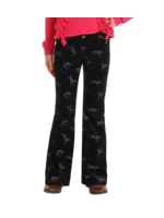 Horse Print Corduroy Flare