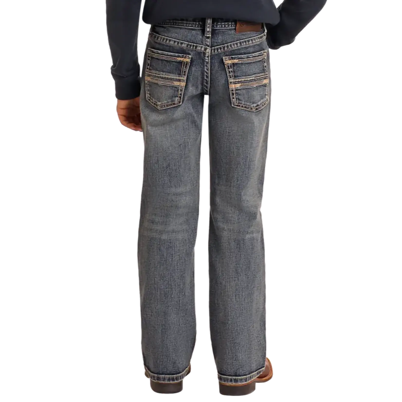 Boy's Rope Stitch EMB Bootcut